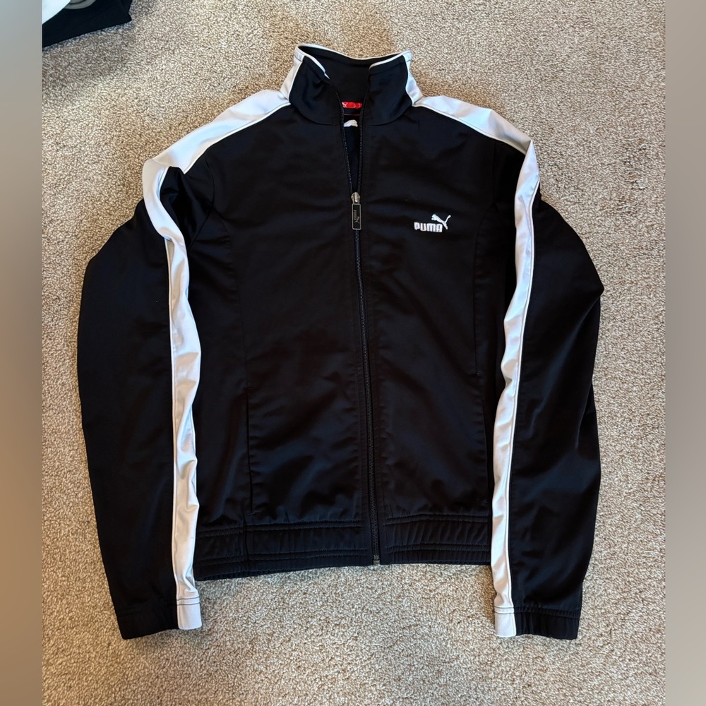 Puma Black and White Track Jacket